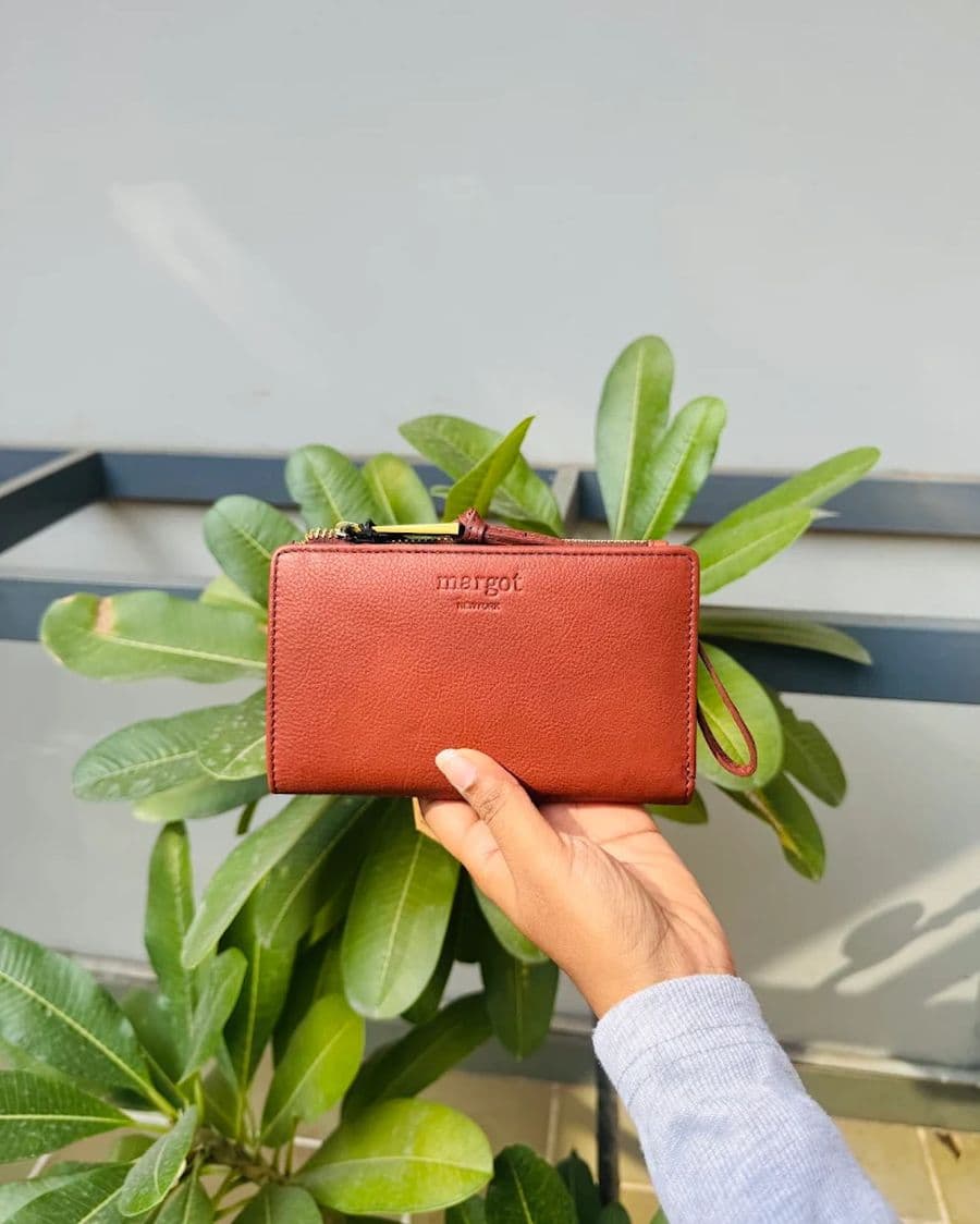 Handcrafted leather wallet and accessories